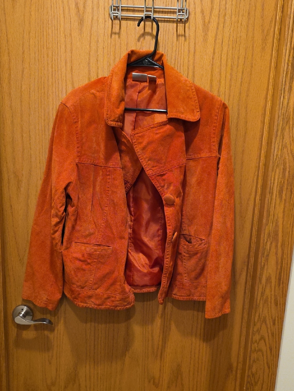 Chico's Rust-Orange Suede Jacket
